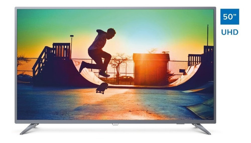 Imagen 2 de 4 de Televisor Philips Smart 4k Uhd Ultradelgado 50 50pud6513