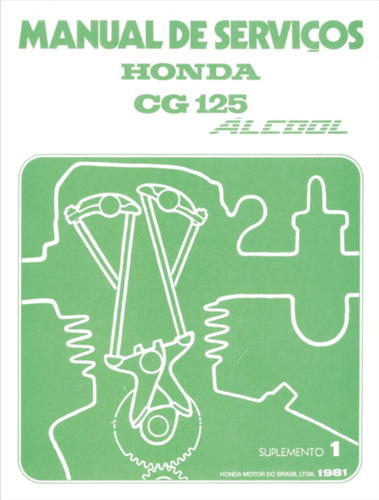 Manual De Serviços Honda Cg 125 Alcool 1981