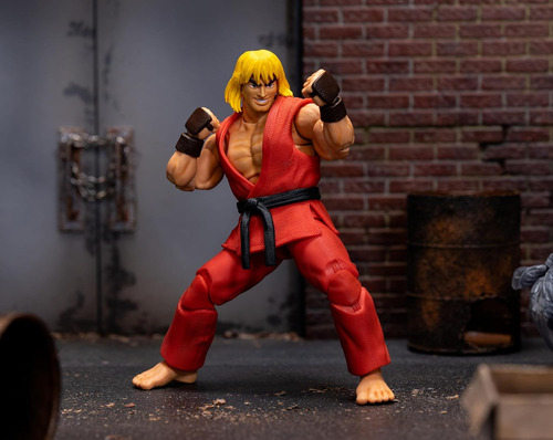 Figura Ken Masters Jada Toys Street Figther 2 1/12 Capcom (Usado)