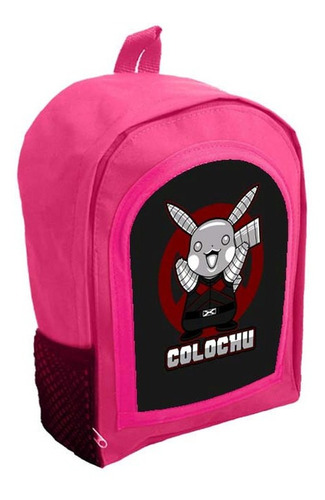 Mochila Infantil Rosa Nena Nene Pikachu Anime Tt200