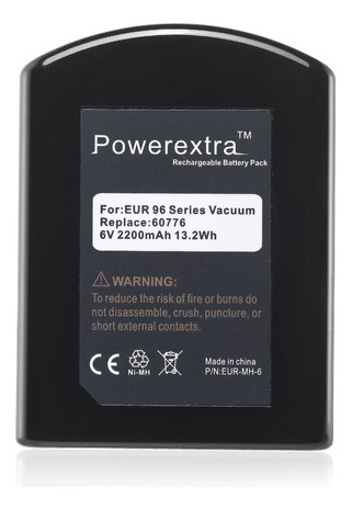 Eureka 60776 39150 6v Batería Substituir Serie 96 96dz 96jz
