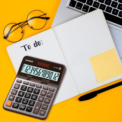 Imagen 6 de 7 de Paquete De 3 Calculadoras De Escritorio Casio Dx-120b 12 Dig