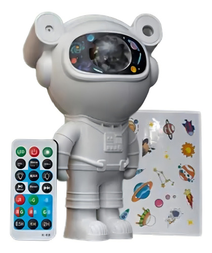 Projetor Astronauta Com Som Bluetooth Decorativo Ilumina
