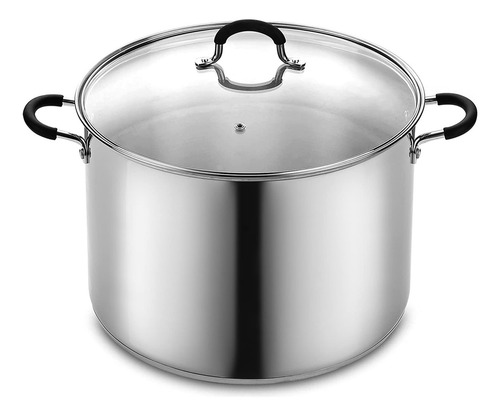 Olla Profesional De Acero Inoxidable 22 Litros Con Tapa