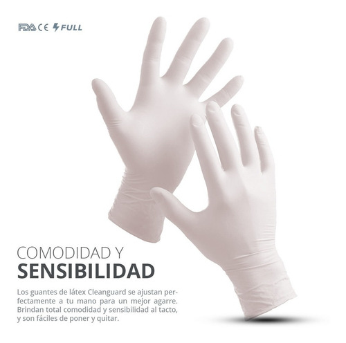 Imagen 3 de 8 de Guantes Latex Exploración Examinación Uso Médico Sin Polvo