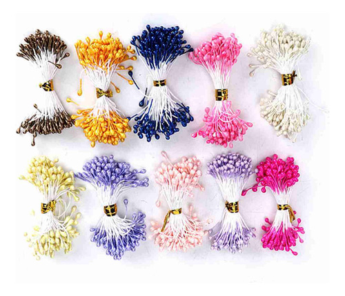 Estambre Artificial, 900 Unidades, Flores Secas, Hechas A Ma