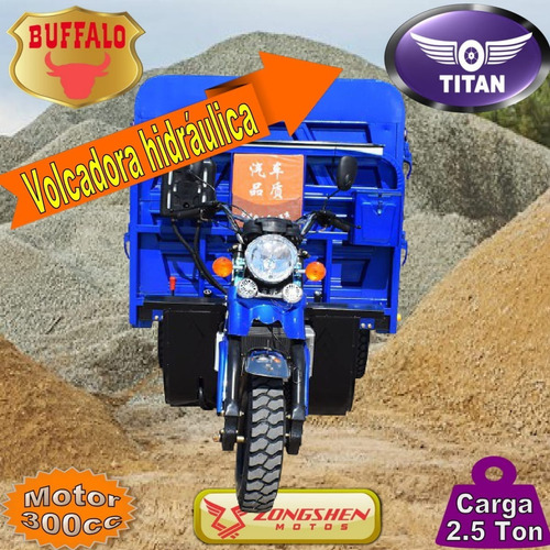 Triciclo Naftero Volcadora 2500kg Titan Buffalo 300cc 0km