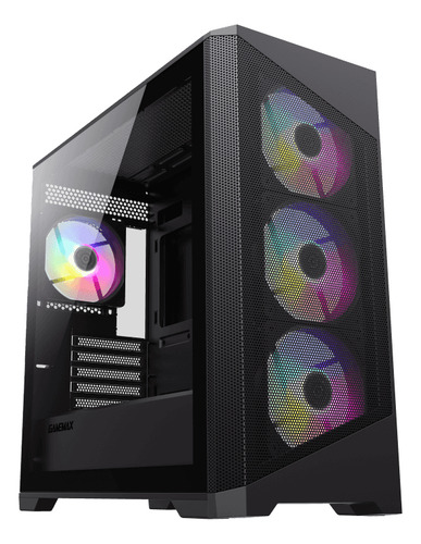 Gabinete Gamemax Destroyer Mb - Estojo Micro-ATX preto