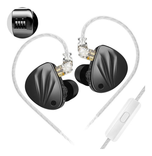 Audifonos Kz Krila, Monitor Hi-fi, Sintonizable Con Mic