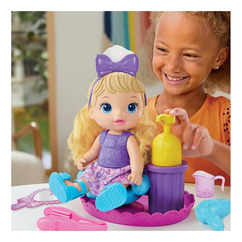 Boneca Baby Alive Sudsy Styling Cabelos Loiros Hasbro