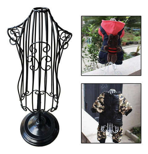Soporte De Exhibición De Ropa Para Perros Atractivo Negro
