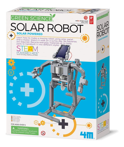 Juego Educativo De Ciencias Energía Renovable 4m Robot Solar