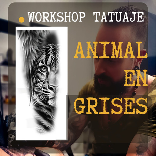  ¡sumérgete En El Mundo Del Tatuaje Animal En Grises! 