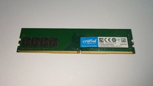 Memoria Ram Ddr4 4gb Crucial 2400 1.2v Ct4g4dfs842a