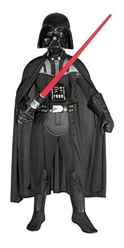 Disfraz Y Máscara De Darth Vader Deluxe Para Niños De Star