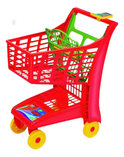 Carrinho Infantil Supermercado Vermelho Market - Magic Toys 