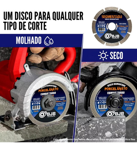 5 Disco Diamantado Para Makita Serra Marmore Granito Blocos