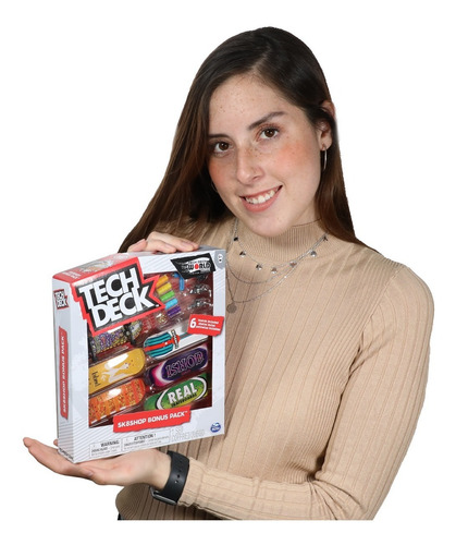 Imagen 3 de 9 de Patineta Skate Miniatura Fingerboard Tech Deck Armable Pack