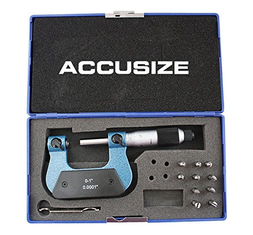 Accusizetools          Micrometro Rosca Yunque  en Estuche