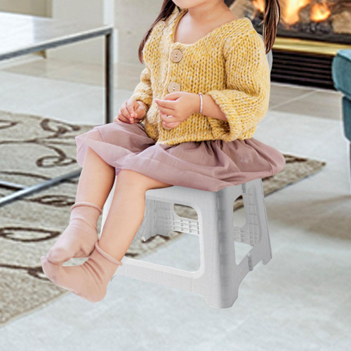 Silla Plegable, Taburete Plegable Con Respaldo, Reposapiés