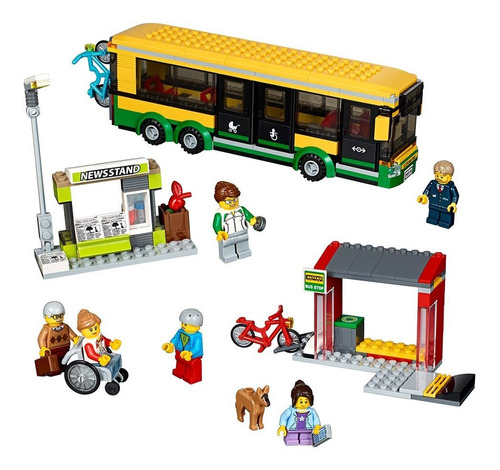 Kit De Construcción De La Estación De Autobuses Lego City