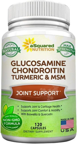 Glucosamina +condriatina +curcuma +boswellia +msm 7en1 X120u