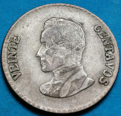 Colombia Moneda 20 Centavos 1953  Plata