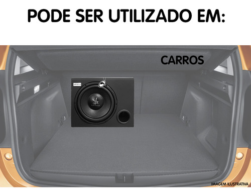 Caixa Amplificada Automotiva Cxs200 12 Pol 200w Rms Corzus