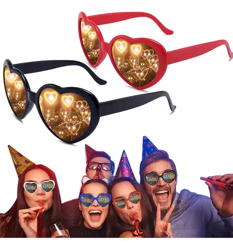Lentes de corazón rojos new arrivals