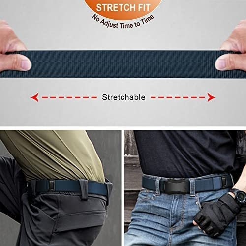 Kemisant Cinturón Para Hombre, Cinturón De Nailon Elástico T