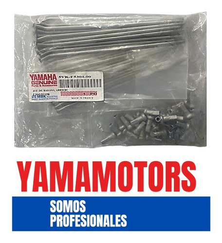 Rayos Traseros Completo Yamaha Xt-660 Rin 17 Pulgadas