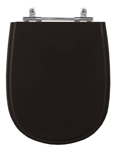 Assento Laqueado Paris Preto Tampa Para Vaso Ideal Em Mdf