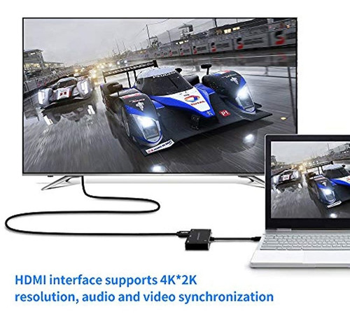 Imagen 5 de 7 de Onten Adaptador Usb C A Hdmi Vga, Usb Tipo C