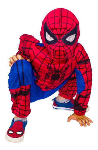 Imagen 1 de 5 de Disfraz De Spiderman Para Niños - Hombre Araña