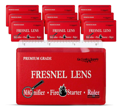 Lente De Fresnel 4x Lupa De Bolsillo Tamaño Tarjeta De Cr...