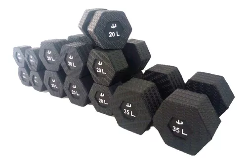 Mancuerna 10 kg hexagonal dumbbell musculación cross training Corength