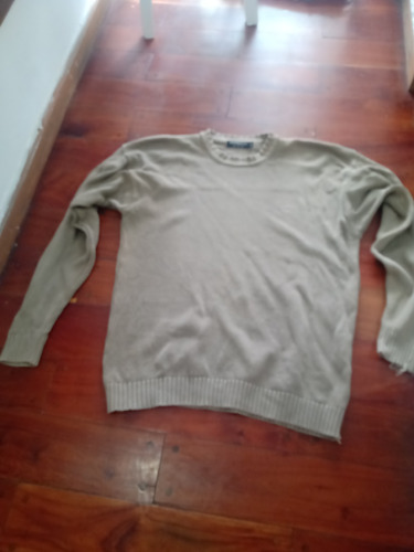 Sweater Poulover Talle Xl Kevingston Beige Lana