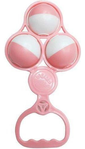 Brinquedo Chocalho Menina Rosa Pais E Filhos Barulho Suave