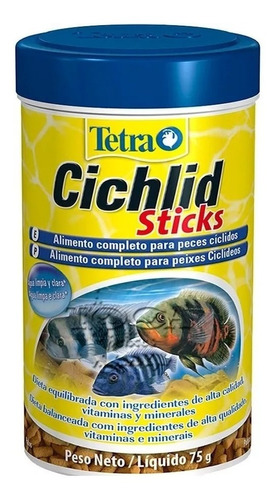 Ração Tetra Cichlid Sticks Em Palitos - 75gr