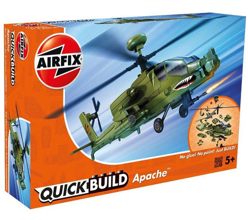 Quick Build Helicoptero Apache - Airfix J6004