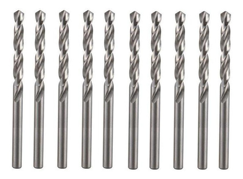 Kit 50 Brocas Aço Rápido Hss 3,2 Mm Para Metais Fertak 1263