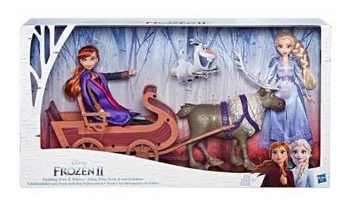 Muñeca Disney Frozen Sven Y Las Hermanas En Trineo Frozen 2
