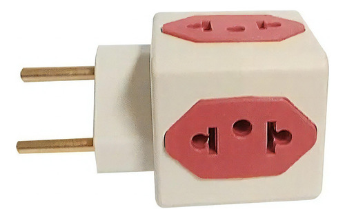 Kit Com 02 Benjamim Adaptador Tomada Plug 04 Entradas