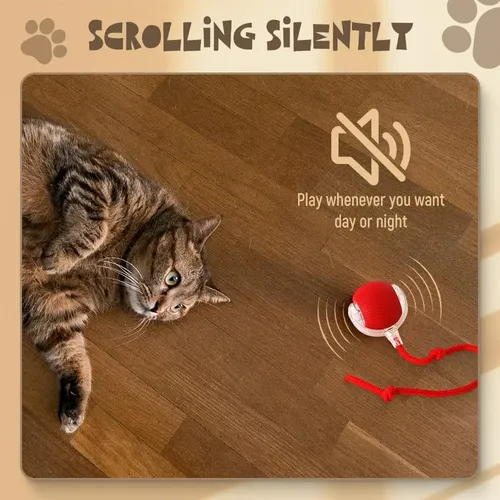 Pelota Interactiva Automática Para Gatos Y Perros - Juguete Eléctrico Que Rueda Solo, Con Sensor Antiobstáculos