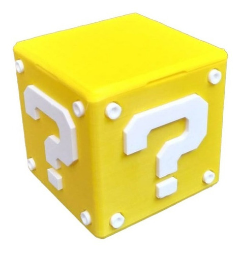 Caja Bloque Incognito Mario Bros Impresion 3d Pla Pixelados_