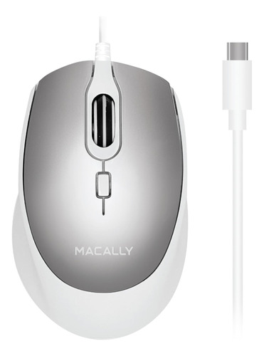 Mouse Macally Con Cable//gris