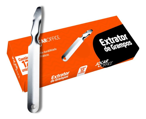 Extrator De Grampos Espátula Metal Galvanizado Cor Prata