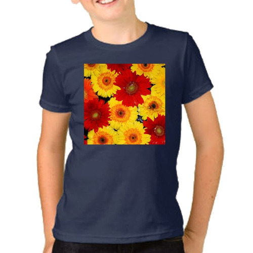 Remera De Niño Flores Floreada Colores Naturaleza M15