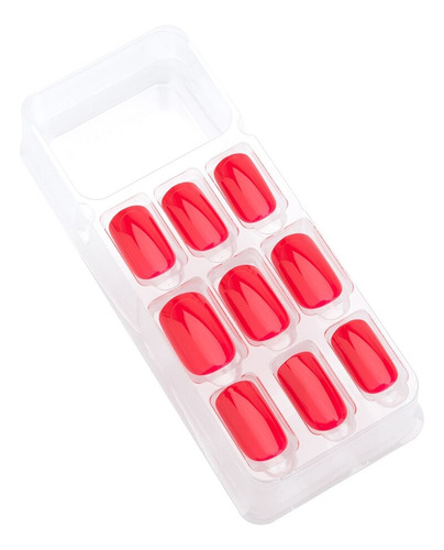 Unhas Posticas Autocolantes Impress Cor Rather Reckless Medi