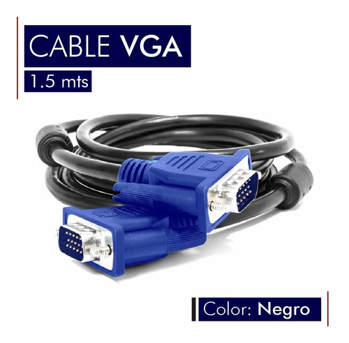 Cable Vga Monitor Filtro Pc Proyector 1.5 Mts